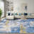 Modern Abstract Printed Area Rug Non-Slip Machine Washable Low Pile for Living Room Bedroom-2008530232-2008530182