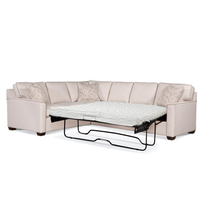 Frye 2-Piece L Sleeper Sectional with Gel Memory Foam Mattress