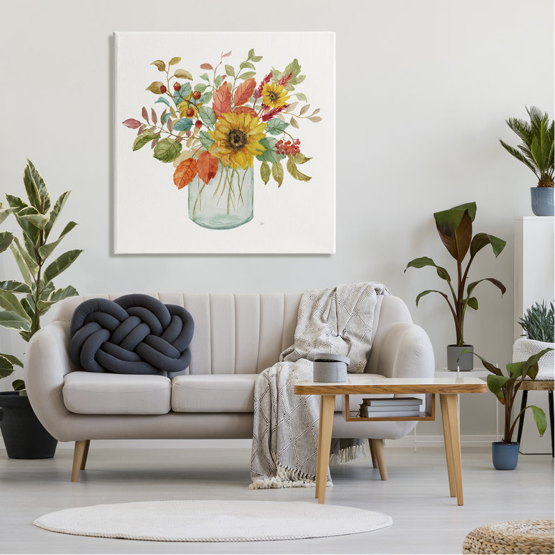 «Simple Country Botanicals» par Nan - Peinture, Toile tendue, H 36 po x l 36 po x P 1,5 po