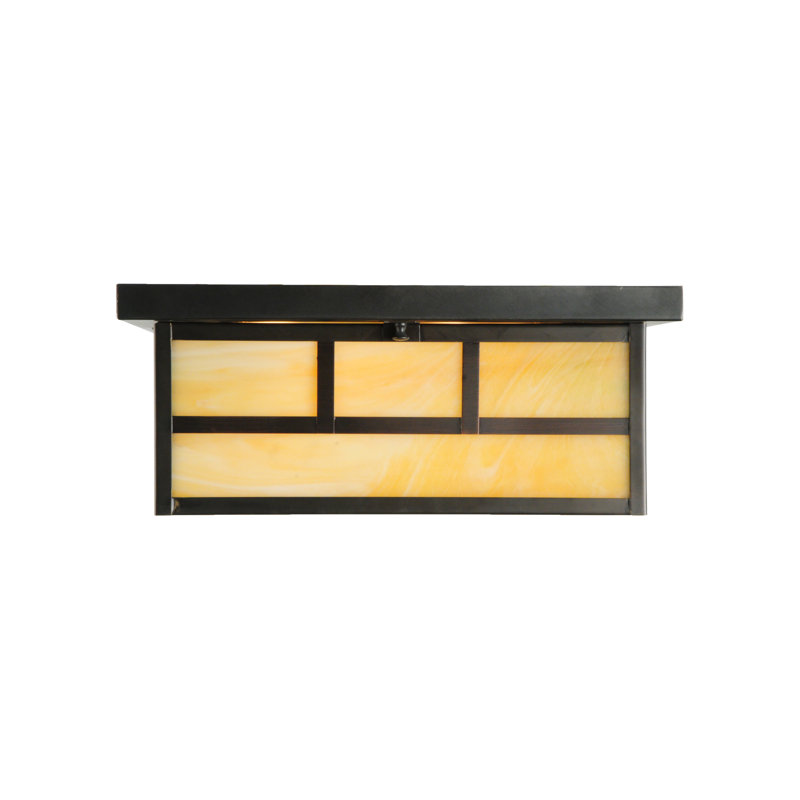 Dragica 4 - Light Flush Mount, Craftsman Brown, Beige