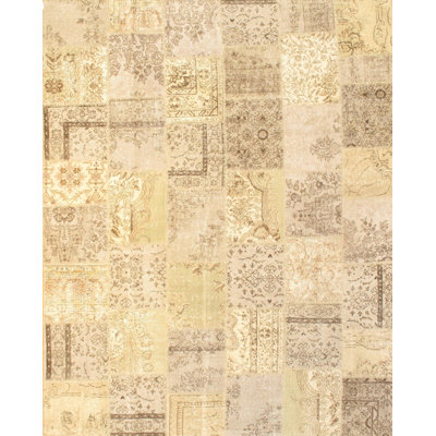 Tapis unique ivoire / beige 8 pi 1 po x 10 pi