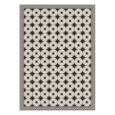 NightSky Black Easy to Clean Vinyl Mat
