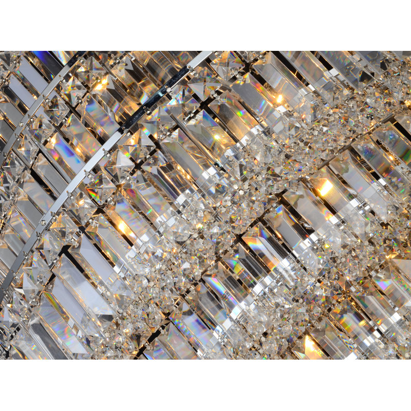 Lustre empire unique 38 lumières Dorotea, Transparent