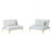 Convertible Sofa Bed Futon With Gold Metal Legs Teddy Fabric