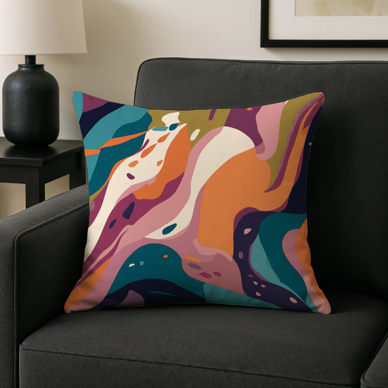 Coussin décoratif intérieur et extérieur Prism Arc, Square 16"