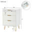 Unia 50 cm W Bedside Table