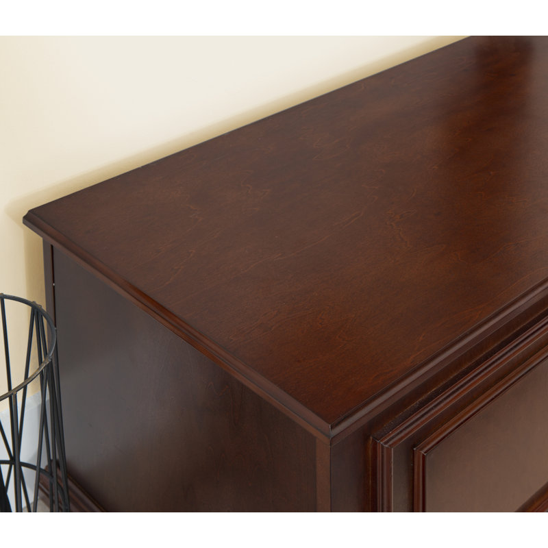 Glendale Solid Wood Blanket Storage Chest, Rich Cherry Brown