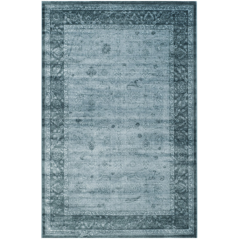 Walston Viscose Pile Oriental Rug, Rectangle 4' x 5'7"