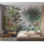 Adhésif mural pelez et collez pour enfants - Paysage tropical avec des animaux-1100967384