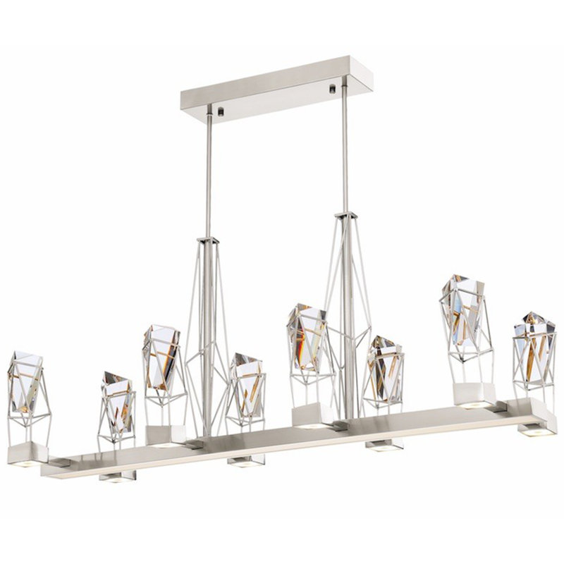 Gem Pendant, Satin Nickel
