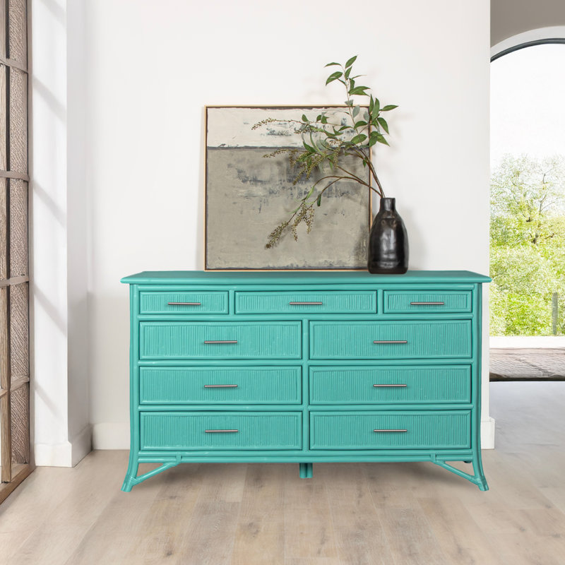 Bermuda 9 - Drawer Dresser, Turquoise
