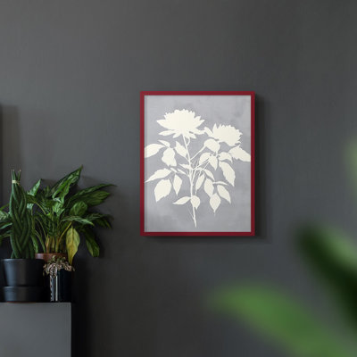 Série FLORAL DLxxxix - reproduction encadrée de qualité supérieure - prête à être accrochée - aucun clou requis
