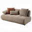 Canapé modulaire Erico, 6 coussins, maille sandwich beige 121 po Erico