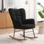 Chaise berçante rembourrée avec siège rembourré et haut dossier Teddy-924000003
