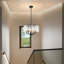 Lustre en cristal 5 lumières avec abat-jour fleurs Friedhardt