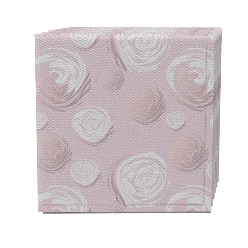 Cotton Twill Abstract Square Napkin