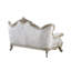 Causeuse avec coussin décoratif Kerra, beige classique Fleur De Lis 72 po