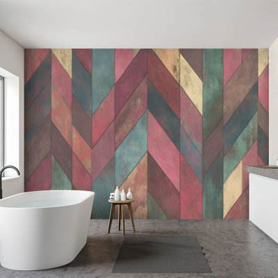 Wall Mural Peel and Stick Wallpaper Aztec Western Native American Tribal Southwestern Boho Southwest Self-Adhesive Removable Contact Paper Wall Decor for Living Room Bedroom 100"H x 144"W