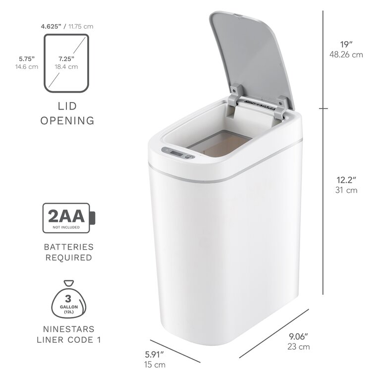 Touchless Motion Trash Can, 3.1 Gallon, Ross