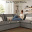 Canapé modulaire 5 places French Seam