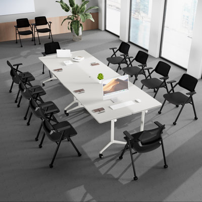 Table de formation mobile à couvercle rabattable 63 po Niaja