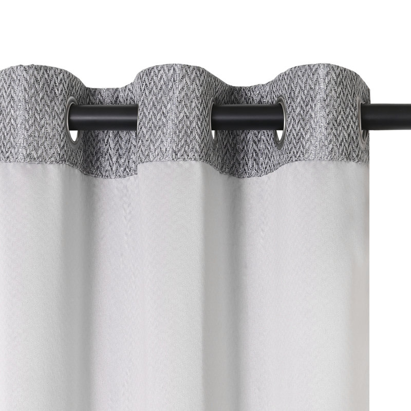 Circleville Blackout Curtains / Drapes Pair, Charcoal 
