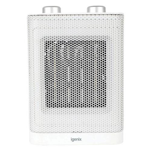 Mechanical 1500W PTC Fan Heater White