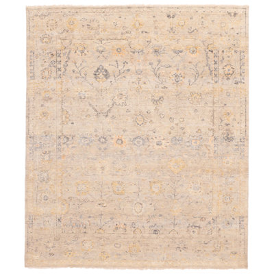 Modern Oushak  Grey Rug 7'10" x 9'7"