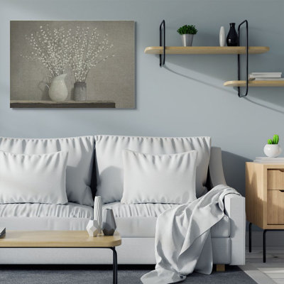 " Beautiful Willow Flower Neutral Painting "