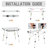 Asqeri 89.9cm Rectangular Portable Folding Table-420430584