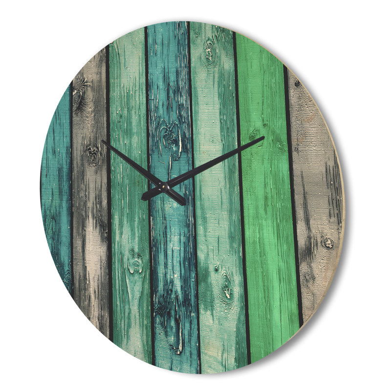 Horloge murale en bois peint, Grand