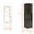 Dark Brown 2-shelf Liquor Cabinet, Holds Up To 8 Bottles For Convenient Access 8 Bar Cabinet With 2 Shelves, A Space Special Items-862210183-862210178