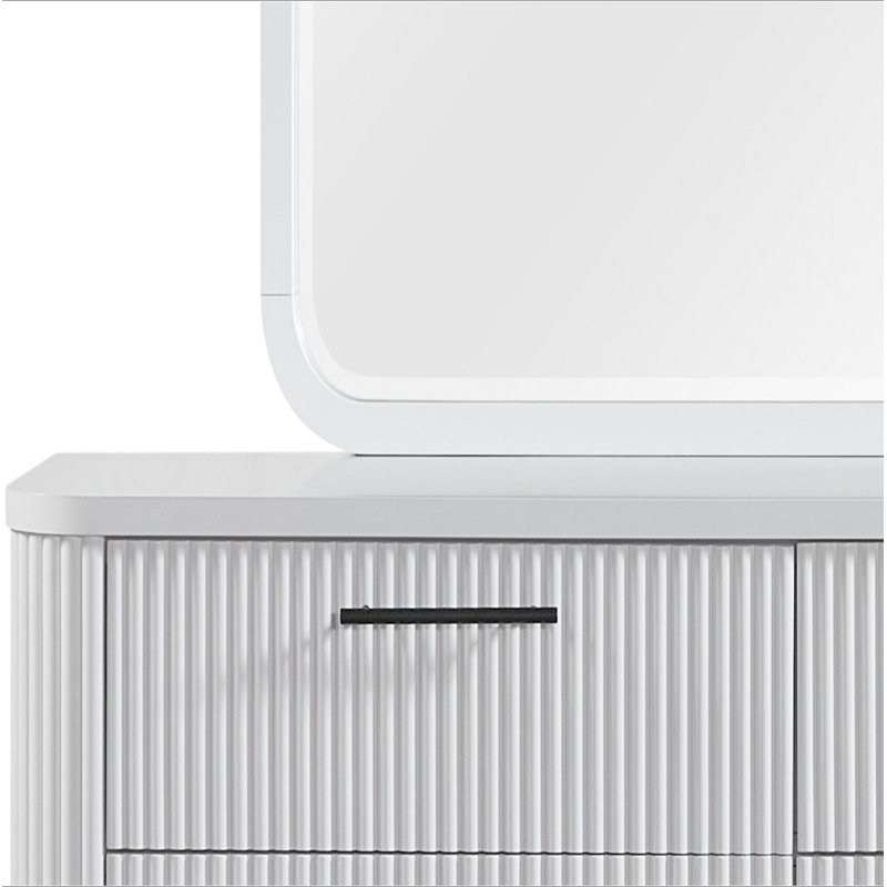 Commode 6 tiroirs, Blanc