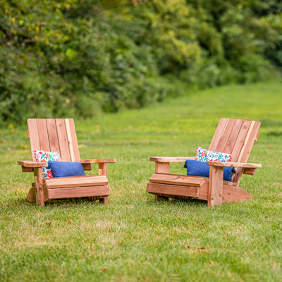 Jack & June Redwood Adirondack Chair by Jack and June
