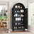 Modern style metal Circular arc top 2 doors cabinet-117541551