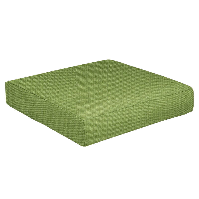 Sunbrella Outdoor 5'' Lounge Chair Seat Cushion, 27" W x 23" D, Green Sunbrella®