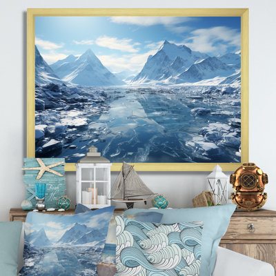 «Glacial Scenery in Canada», reproduction sur toile