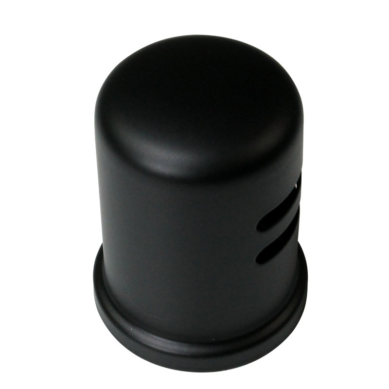 Matte Black Solid Brass Skirted Air Gap Cap
