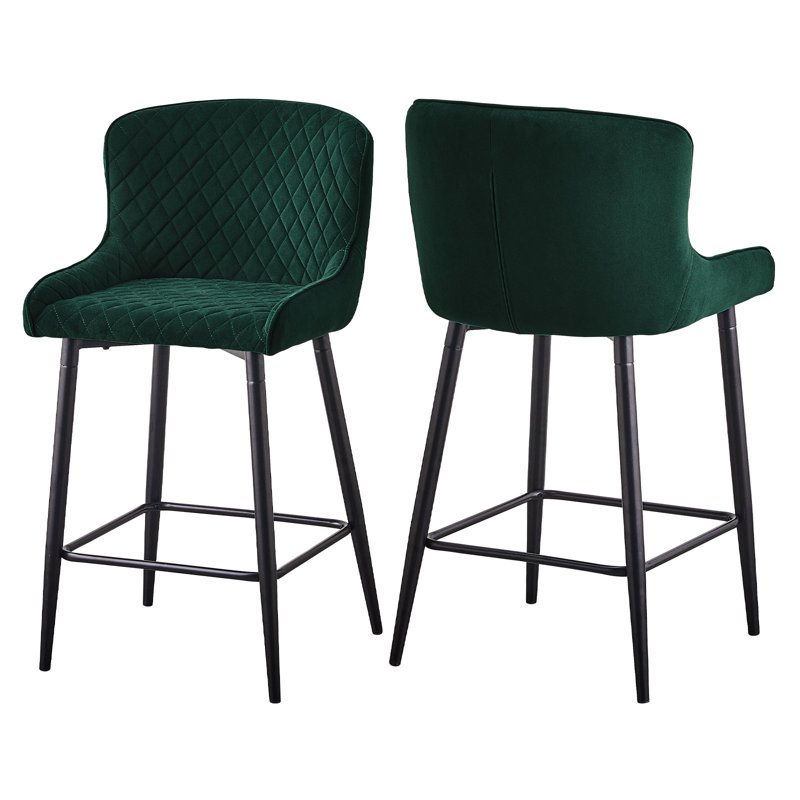 Adreonna 66cm H Upholstered Side Chair, Green