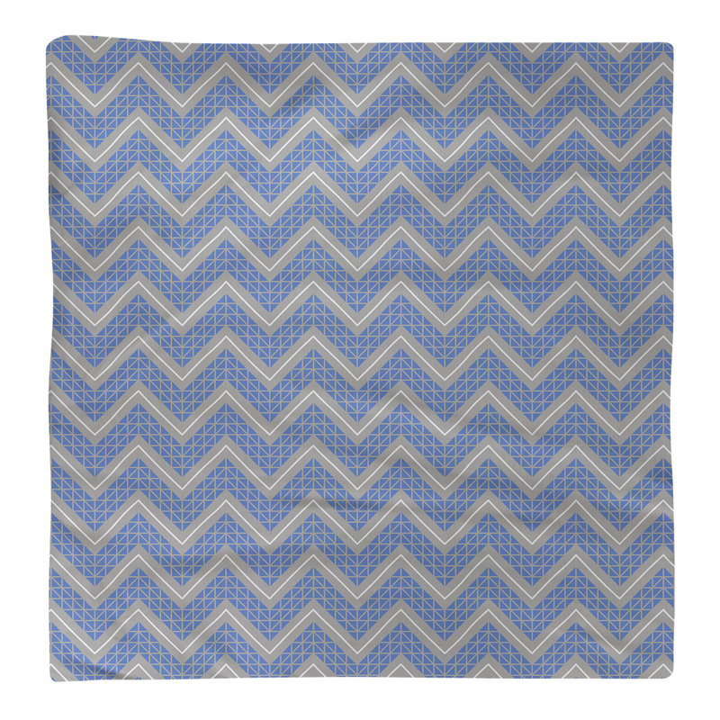 Serviette de coton à la main inversée classique Stephenie, H 0,1 po x l 22 po x P 22 po, Bleu pâle, Polyester sergé
