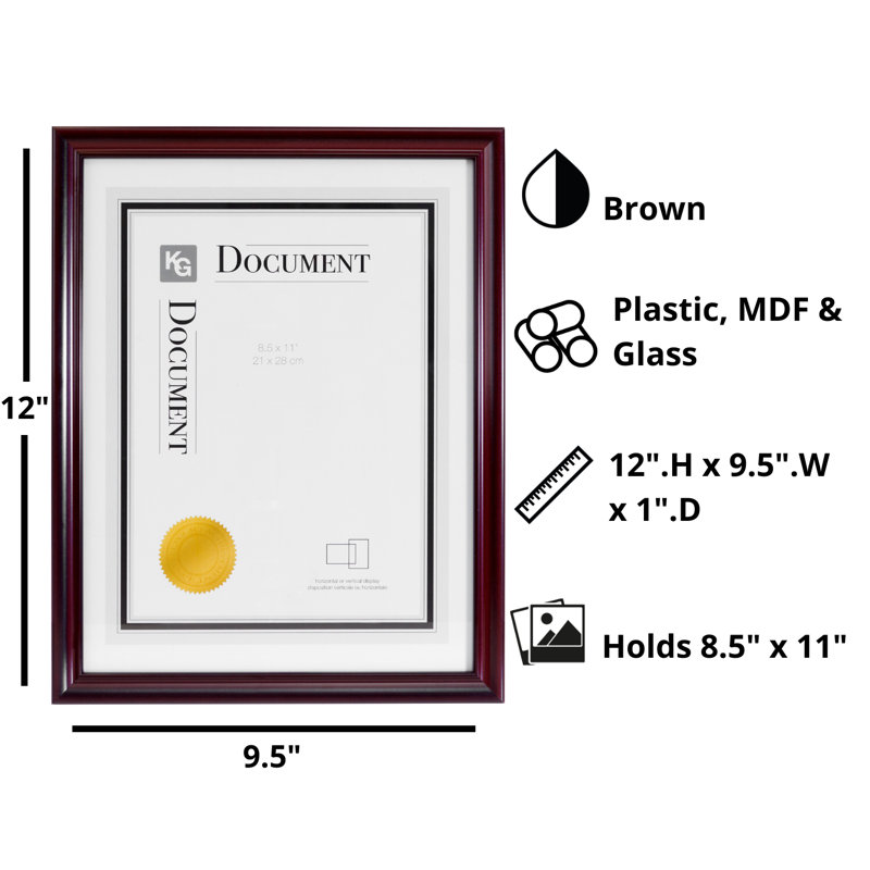 Dark Brown Beveled Picture Frame