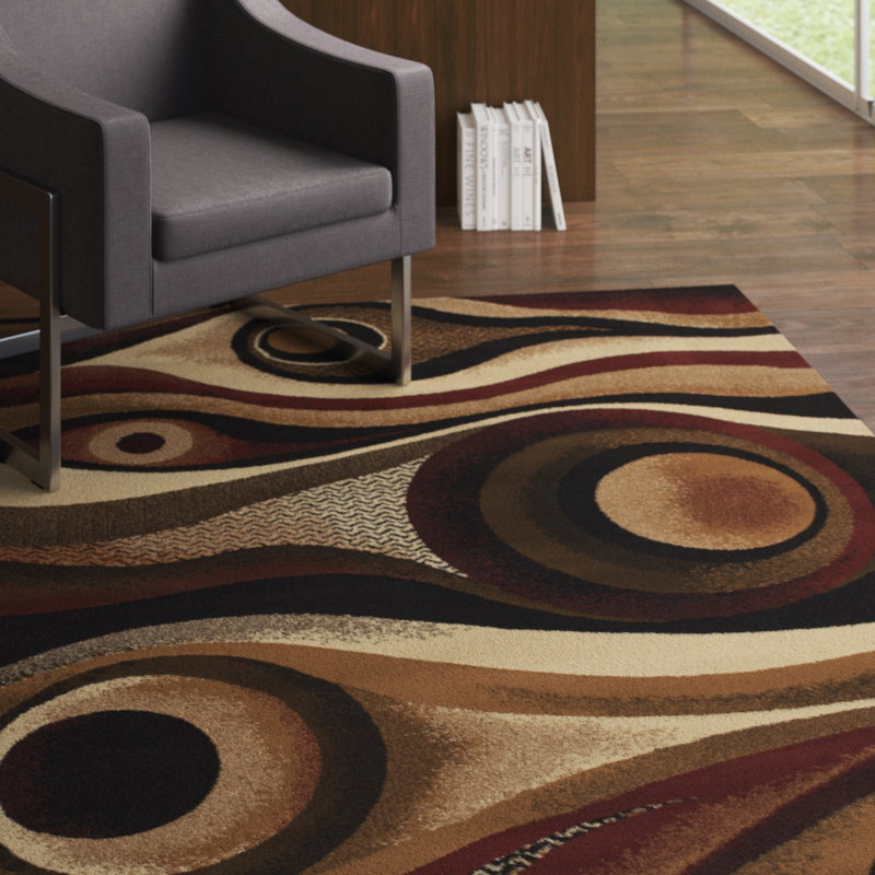 Bainum Abstract Indoor Rug, Rectangle 7'10" x 10'6"