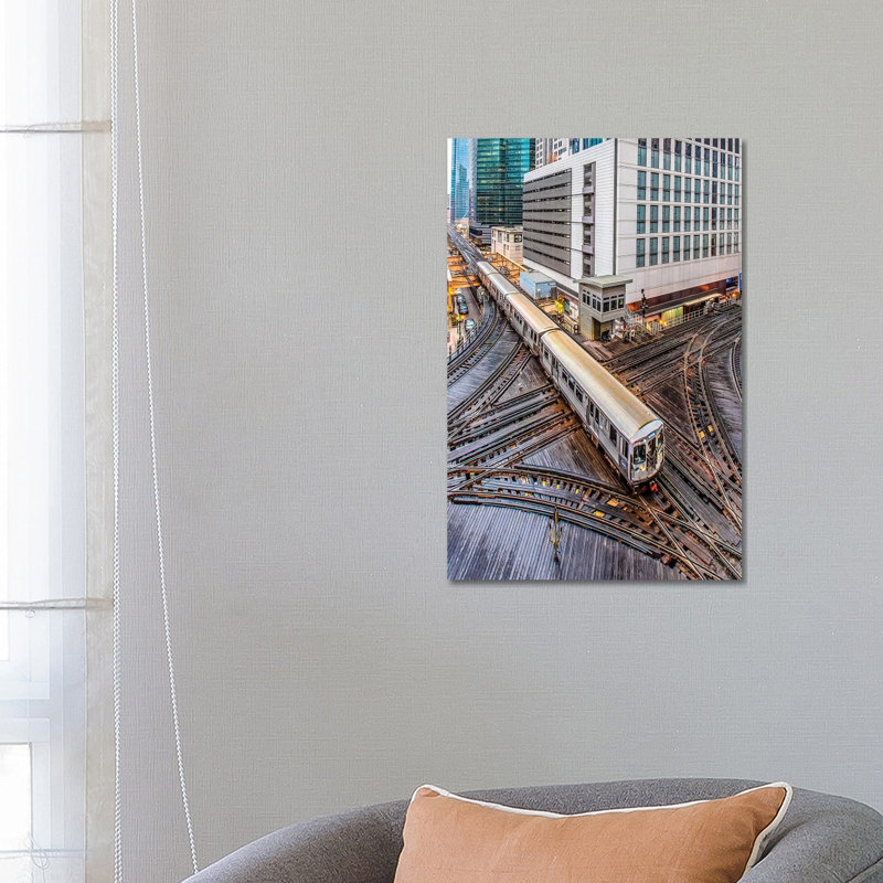 Chicago Loop I by Nejdet Duzen - Print on Canvas, 66.04 cm H x 45.72 cm W x 1.91 cm D, Wrapped Canvas