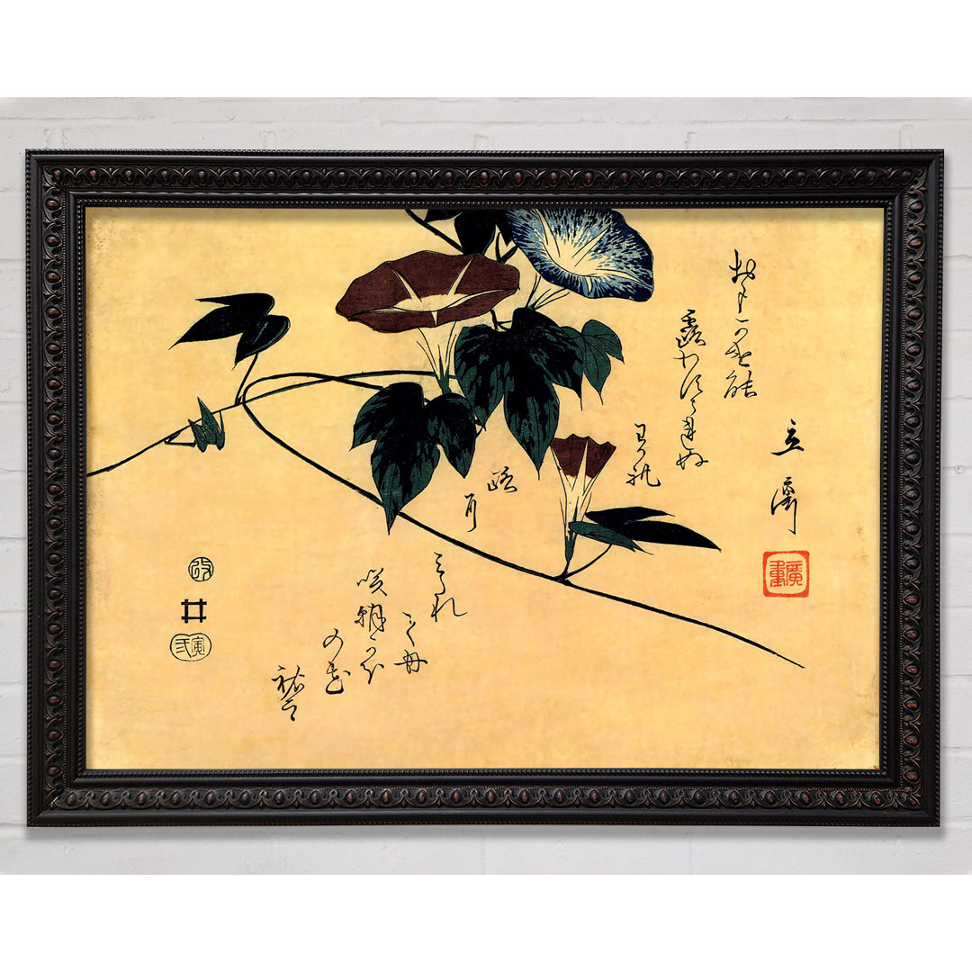 Hiroshige Morning Glory - Einzelner Bilderrahmen Kunstdrucke