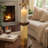 Gemo Hurricane Candle Holder With Gold Base, Mango Wood Accent 21 Inch-123079062