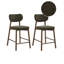 Upholstered Bar Stool with Solid Wood Frame-875575343
