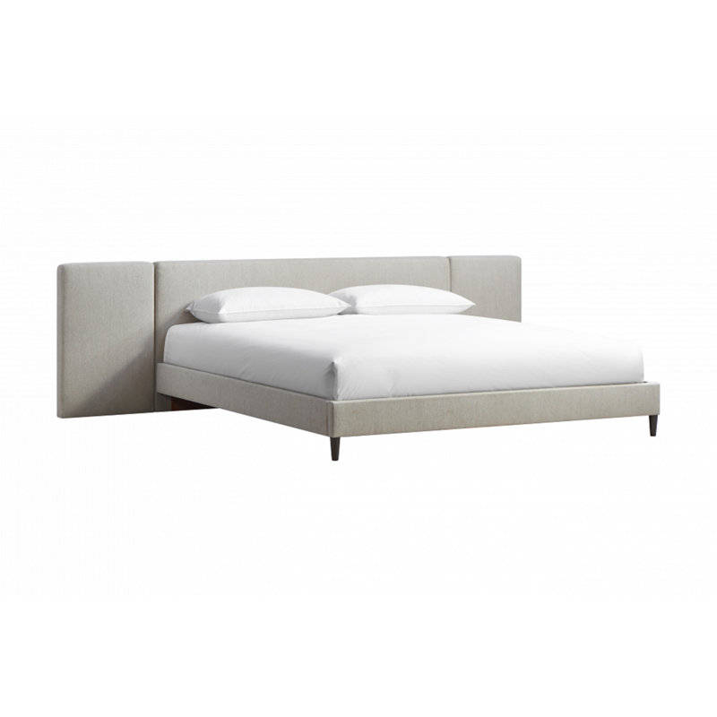 Sadena Upholstered Platform Bed, White
