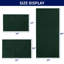 Tapis de bain rectangulaire antidérapant en polyester luxueux ultra doux et absorbant Luxury Chenille-448502983-448502990