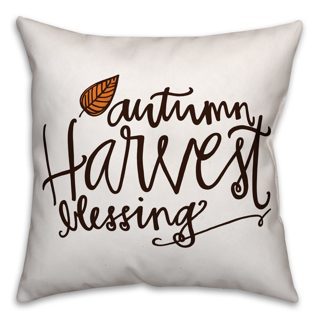 Autumn Harvest Blessing Throw Pillow Designs Direct Creative Group Pillow 