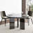 48" Round Faux Marble Mirrored Dining Table